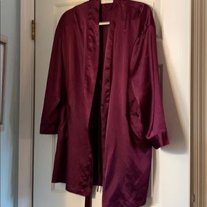 Royal purple bath robe